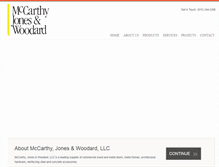 Tablet Screenshot of mccarthyjones.com